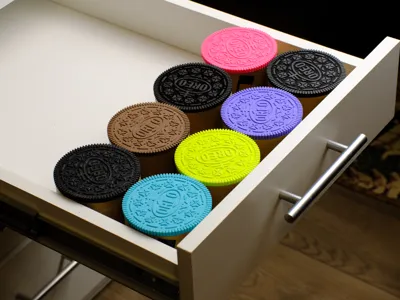 Cardboard Refill Spool Container OREO cookie