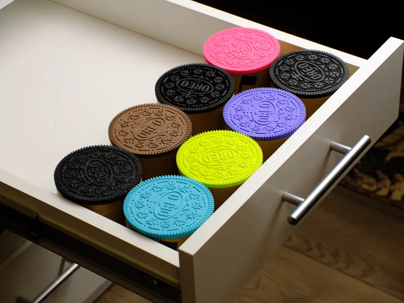 Cardboard Refill Spool Container OREO cookie