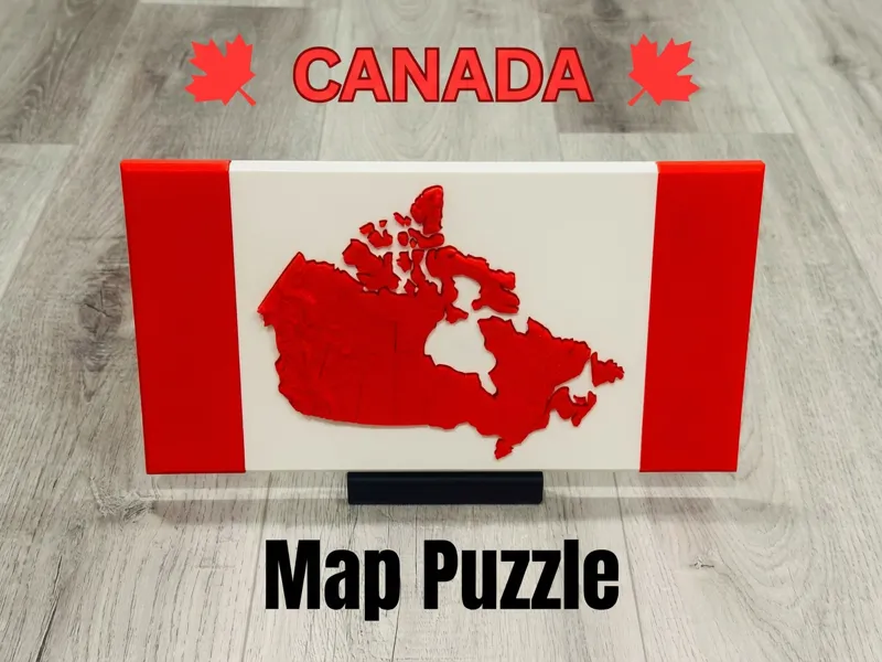 Canada Topographical Puzzle
