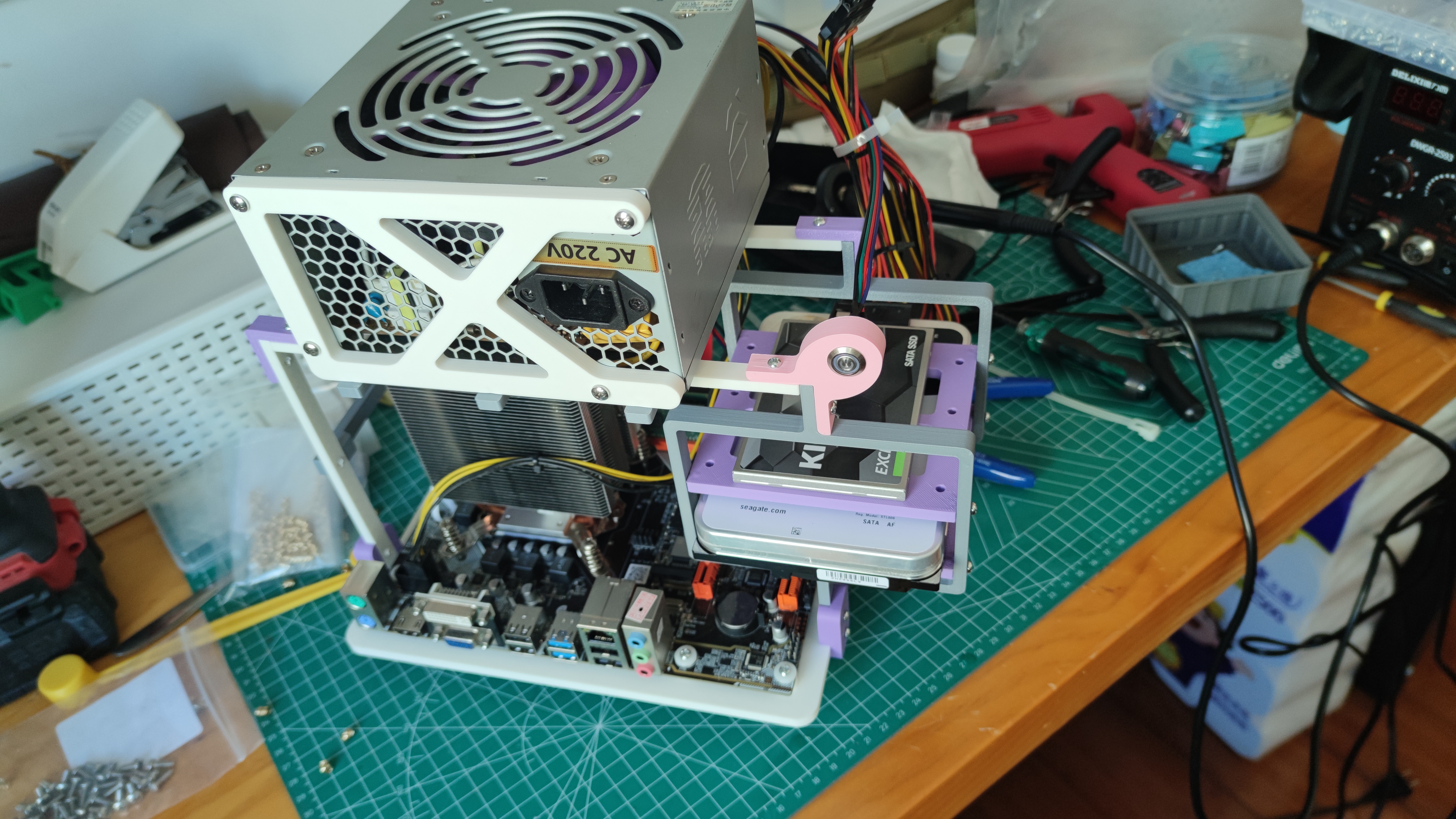 Miniatura 3 do modelo 3D 电脑机箱框架，diy