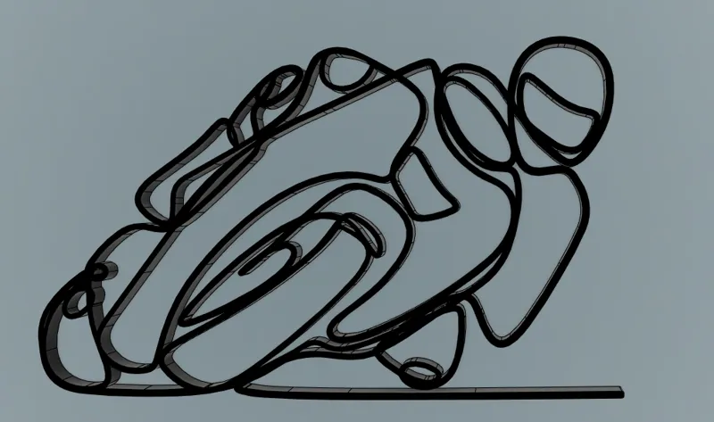 Sport Bike Moto Sketch Art