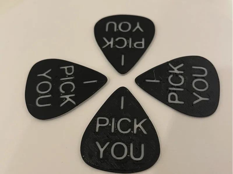 Guitar Picks with quote