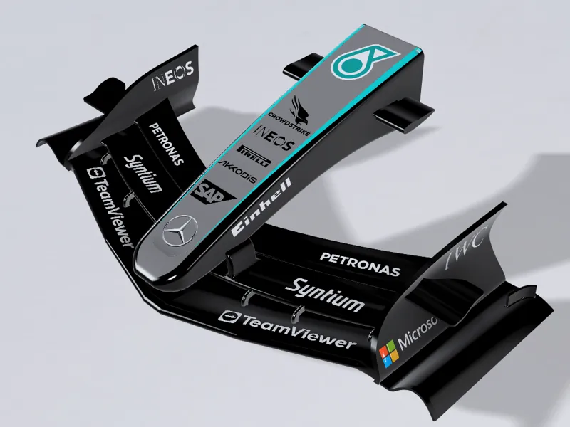 MERCEDES W17 FRONT WING SCALE 1.8