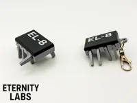 Fidget Chip & EL-8 + Blank top plate