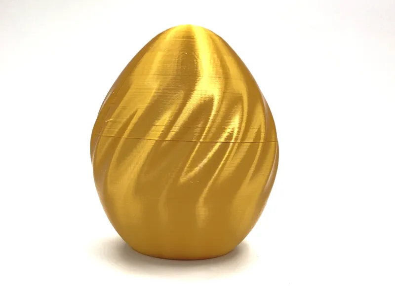 4 inch Spiral Egg twist open, no supports needed