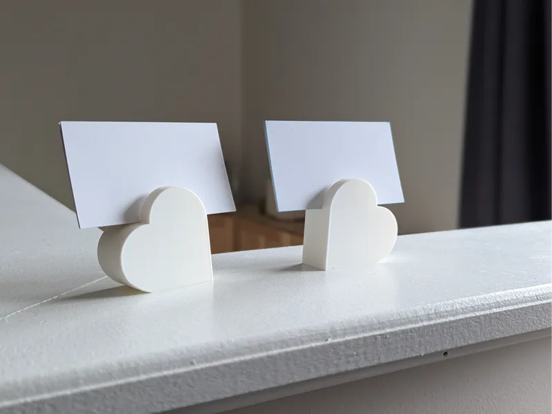Heart business card holder/display