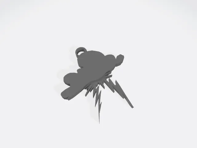 Lightning cloud earring