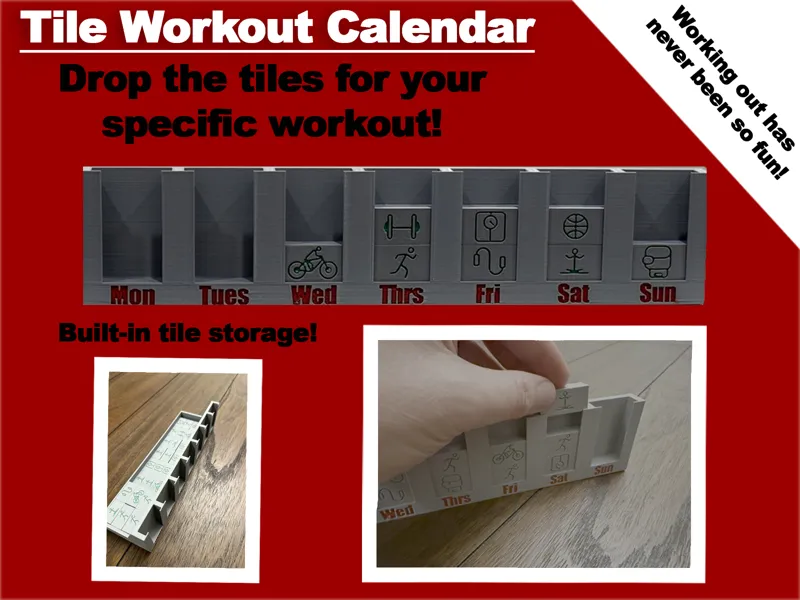 Tile Workout Calendar