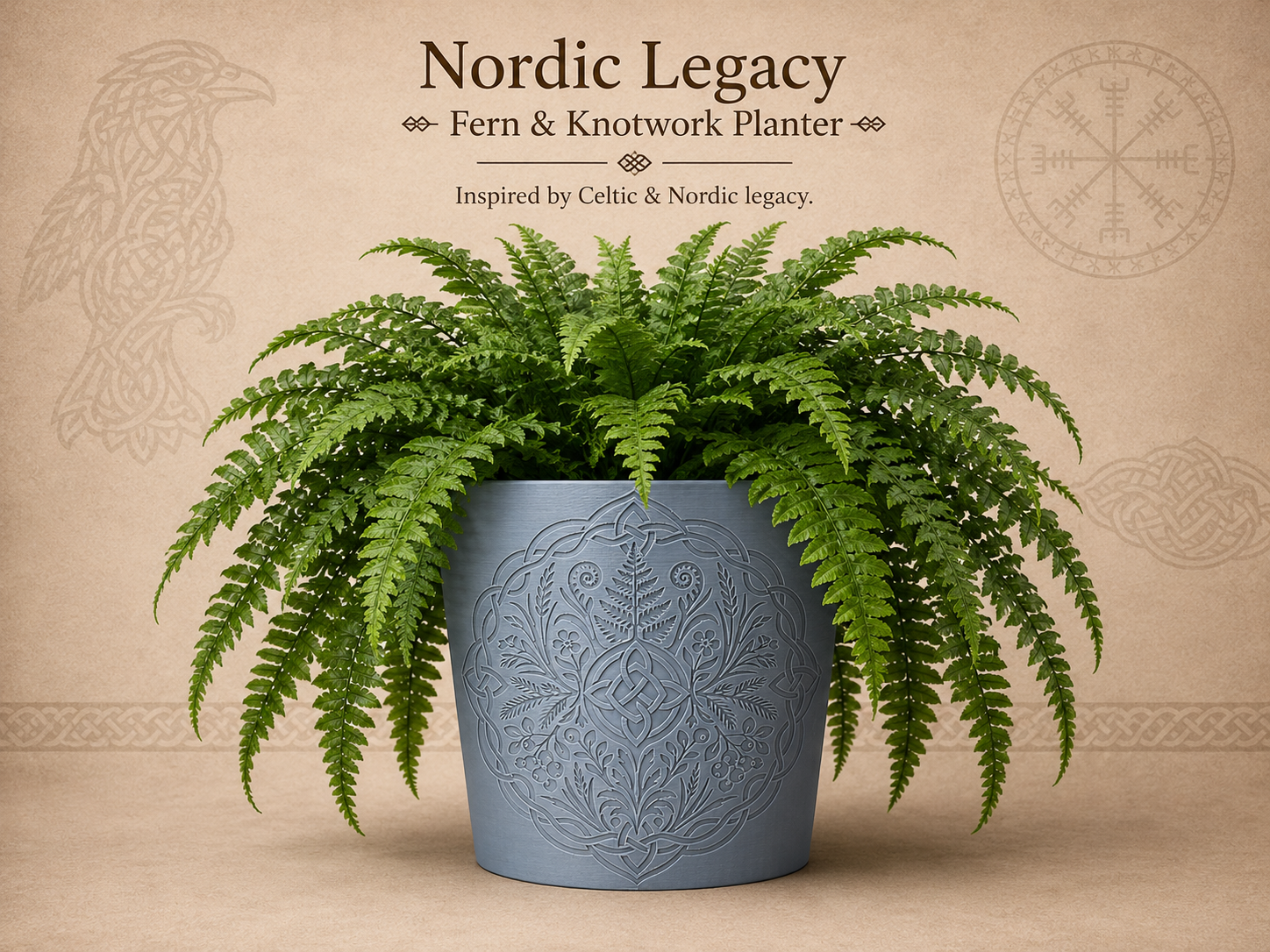 Nordic/Celtic Legacy - Flower Planter -Extra Large
