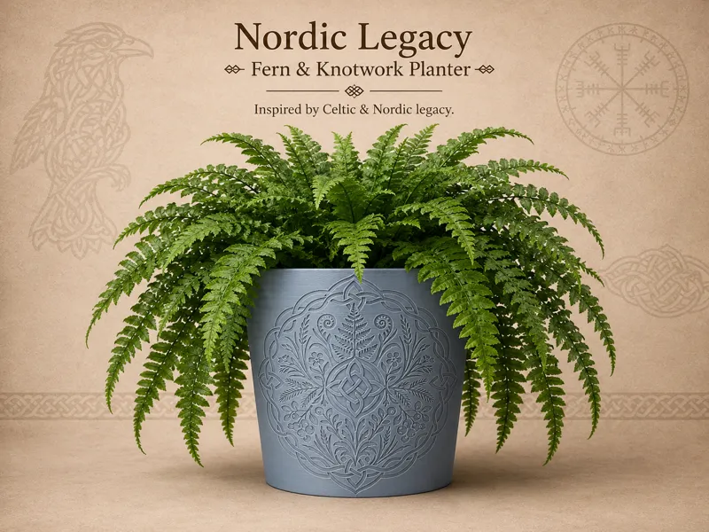 Nordic/Celtic Legacy - Flower Planter -Extra Large