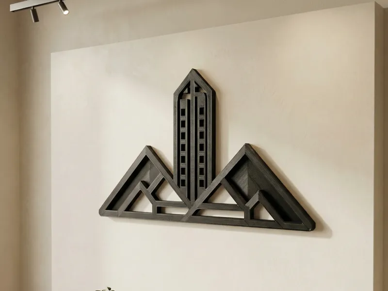 Skyline Aspiration - 3D Printable Wall Art
