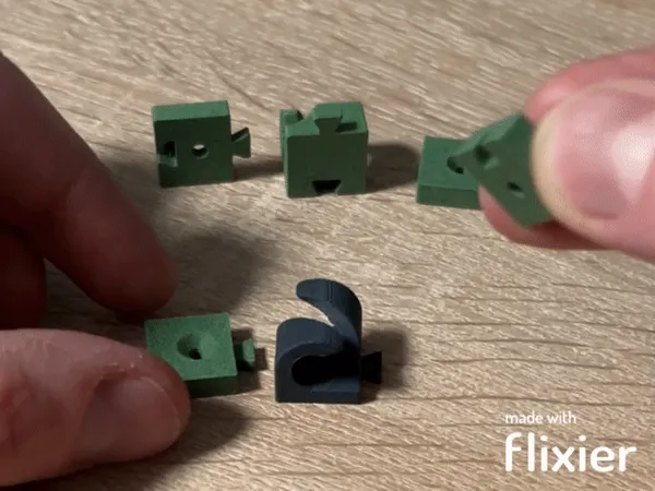 Range-câbles modulaire à clipser