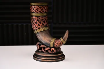 Letrero o emblema decorativo: Viking Drinking Horn Methorn — vista de referencia 4