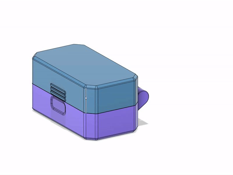 Print in Place Snap Lock Box