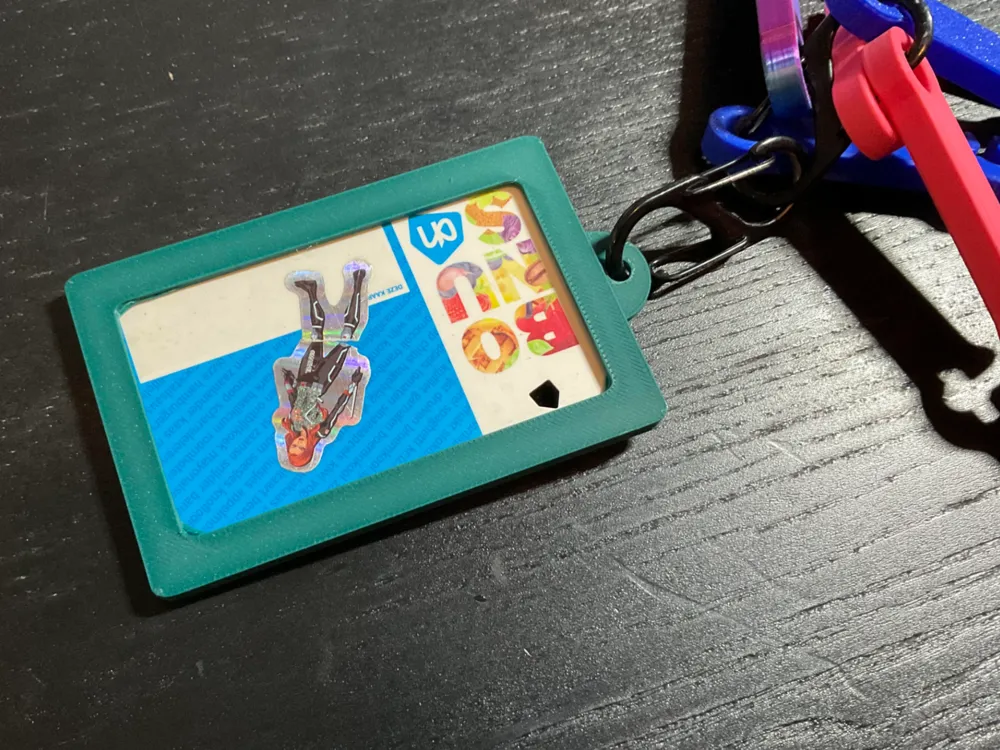Test Card Keychain Secure Card/pass holder for keychains by familieKP - MakerWorld