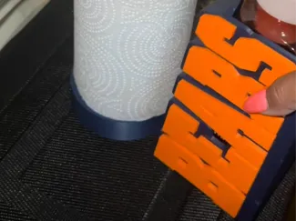 Bears paper towel holder and BBW soap holder