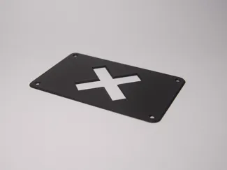 SLEEK STRAT BACKPLATE - CROSS HOLE
