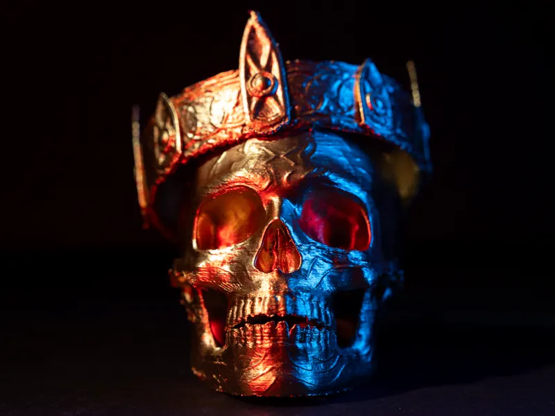 Gilded Skeleton Head - Dark and Darker