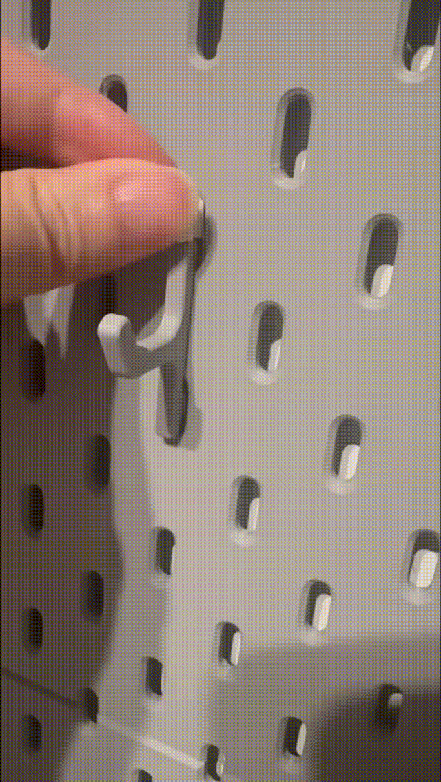 Miniatura 2 do modelo 3D 宜家Skadis洞洞板配件，特别适配打印洞洞板（孔洞偏小）