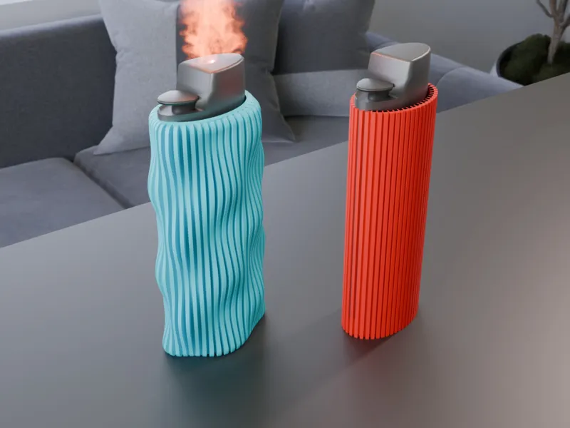 Lighter case wavy