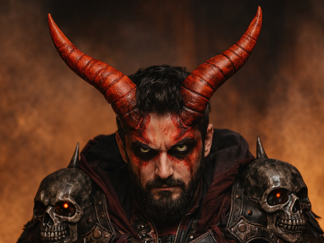 Teufelshörner für Cosplay, schnell gedruckt