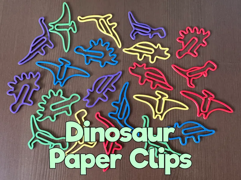 Fun Dinosaur Paper Clips