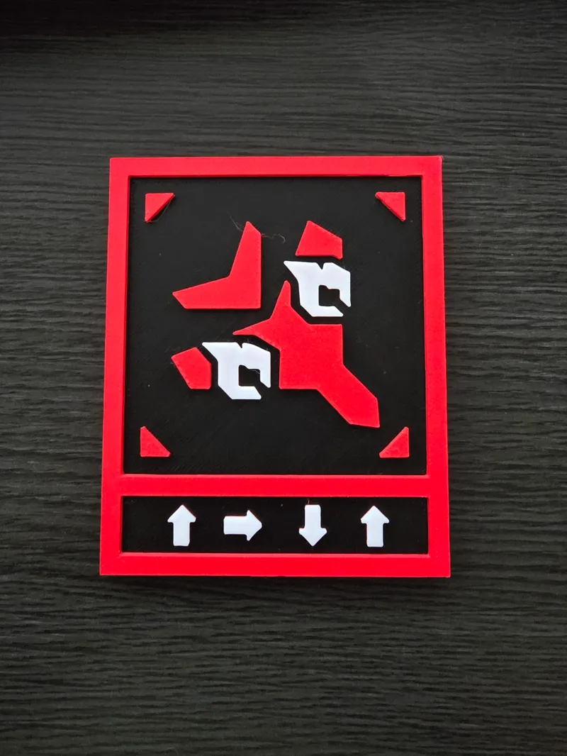 Magnetic Helldivers 2 Eagle Napalm Strike Plaque