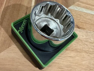 Husky 36mm Gridfinity Socket Holder