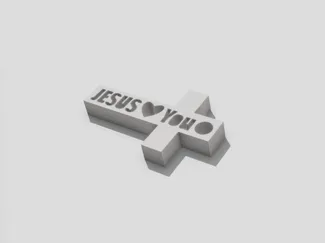 Cross Keychain