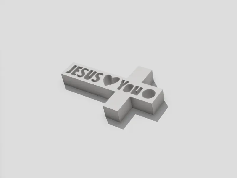 Cross Keychain