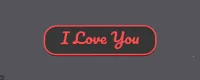 I Love You - 2 farbig