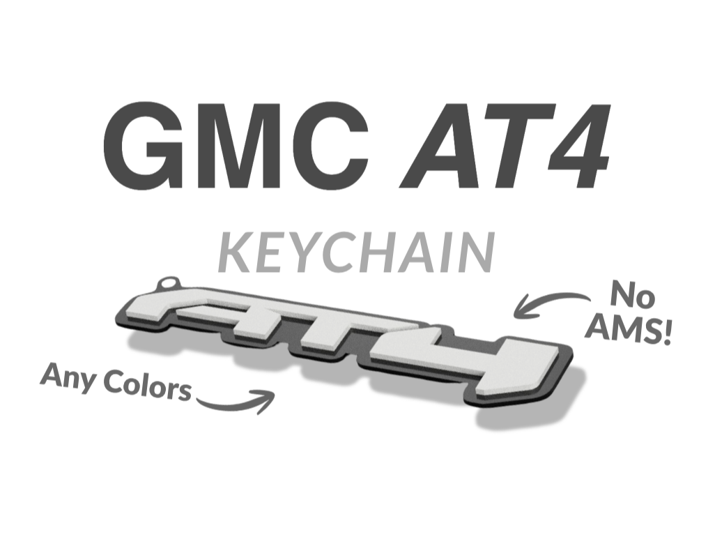 GMC AT4 Keychain (no AMS)