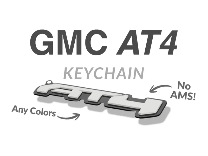 GMC AT4 Keychain (no AMS)