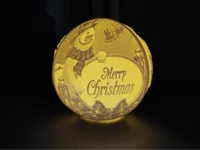 Boule lithophanie de Noël lumineuse n°2 — photo 2