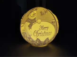 Christmas Litho Light Ball No2