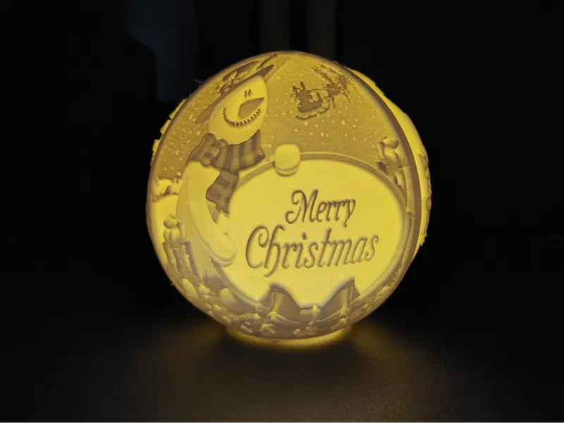 Christmas Litho Light Ball No2