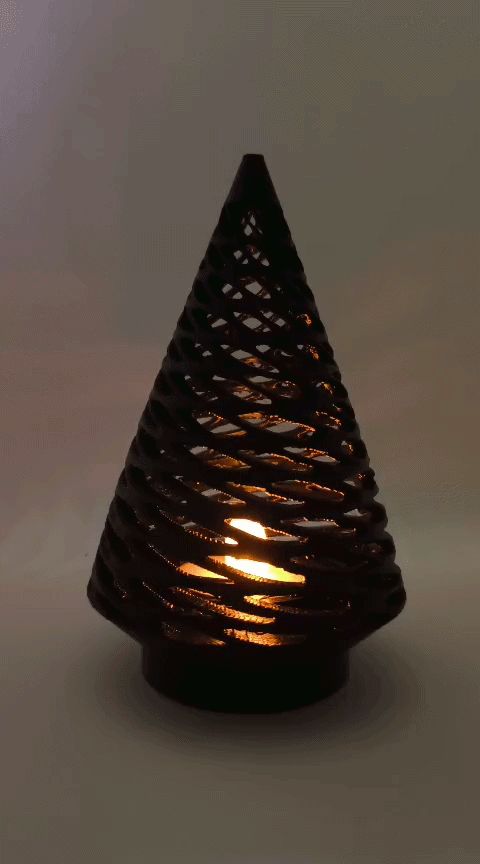 Spiral Tree LED Candle Lamp