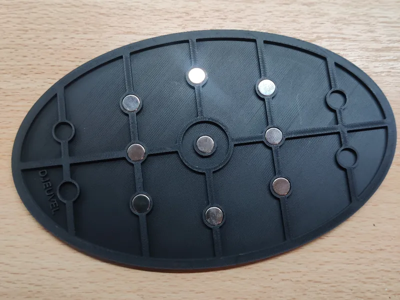 170mm oval base with 8x2 magnet holes