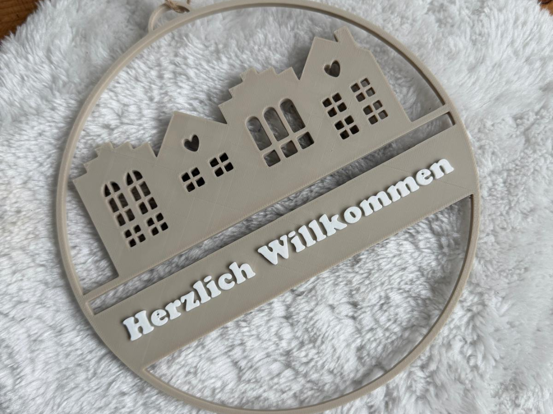 Türkranz / Loop / Wandbild / Herzlich Willkommen