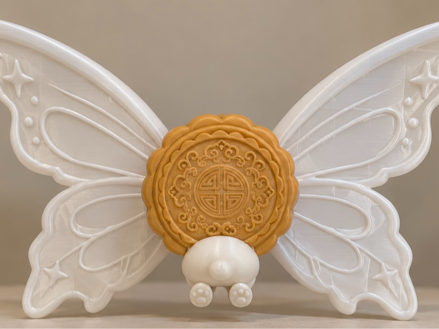 DLC mooncake bunny with wings for zhugan 3D model
