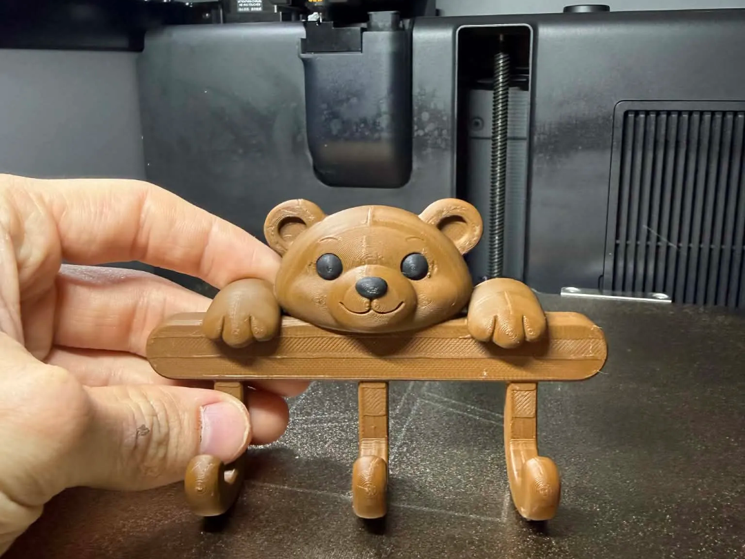Cute Bear Wall Hook – Kids Room Organizer 