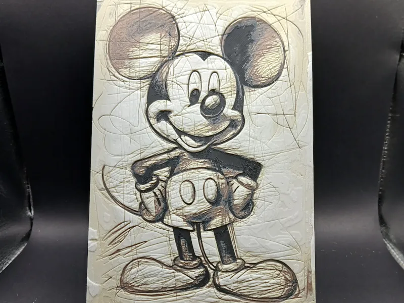 Mickey Mouse - HueForge 4 Color