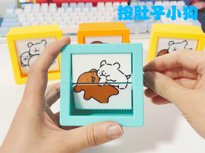 Miniatura 9 do modelo 3D 线条小狗香薰（新增电机驱动）实用解压又好玩，可单色打印