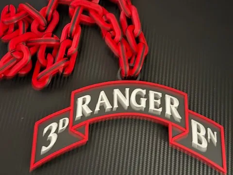 3d Ranger Battalion Scroll Oversized Hype Chain - Free 3D Print Model ...