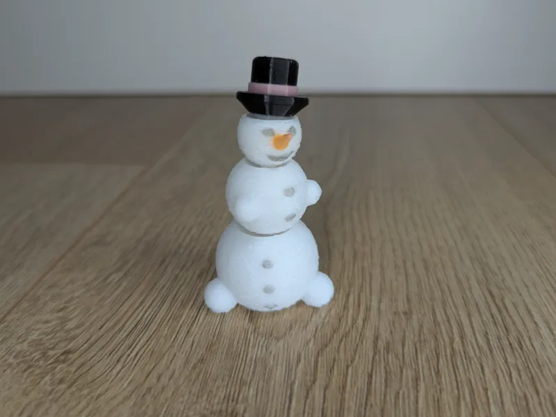 Rotatable Fidget Snowman (Multicolor & DIY)