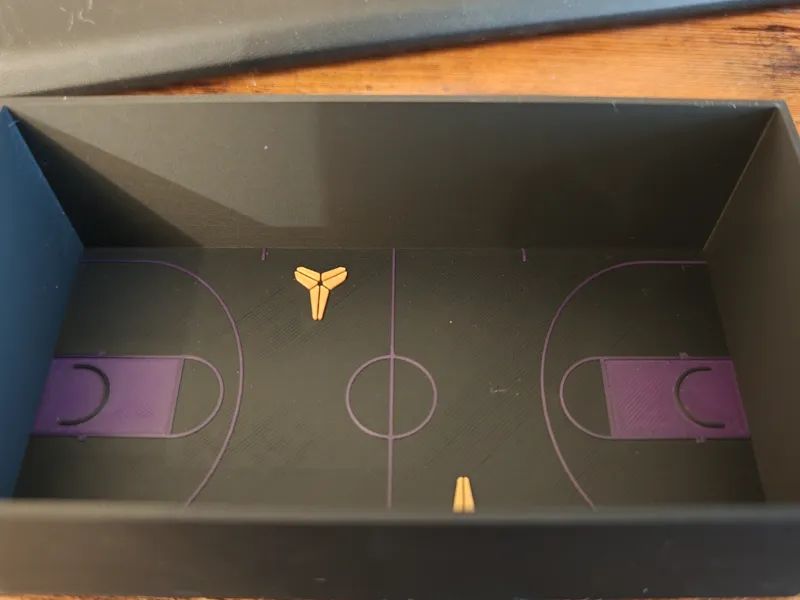 Kobe inspired basketball court poop bin