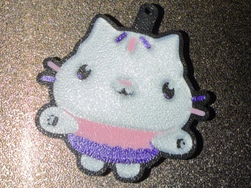 Cakey Cat Keychain