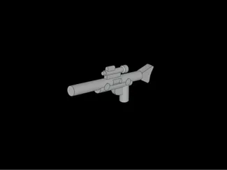 Brick Compatible Minifig Gun Long Blaster
