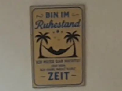Pension, retirement, funny sign