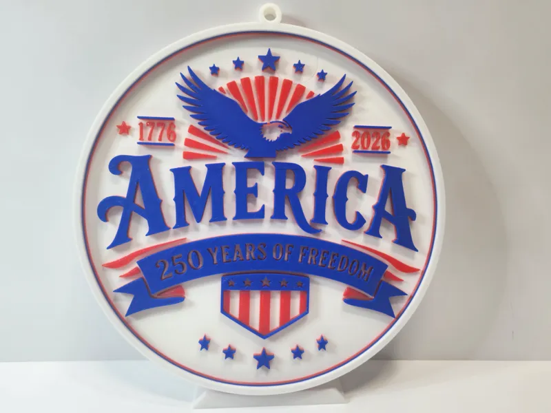 America 250 Years of Freedom – Layered Wall Art